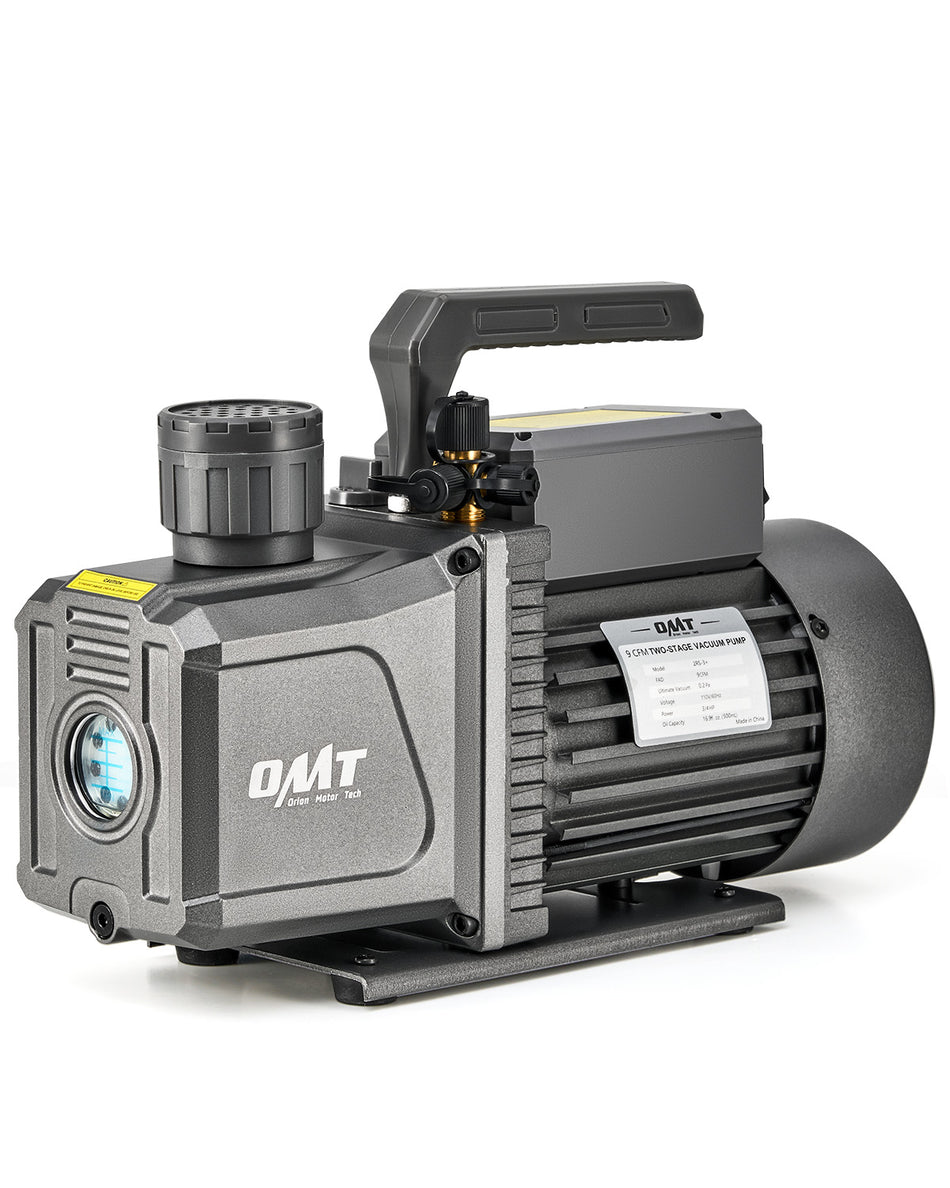 2 Stage Vacuum Pump, 9 cfm 3/4 hp HVAC Rotary Vane Vacuum Pump with 1.5 Micron Ultimate Vacuum