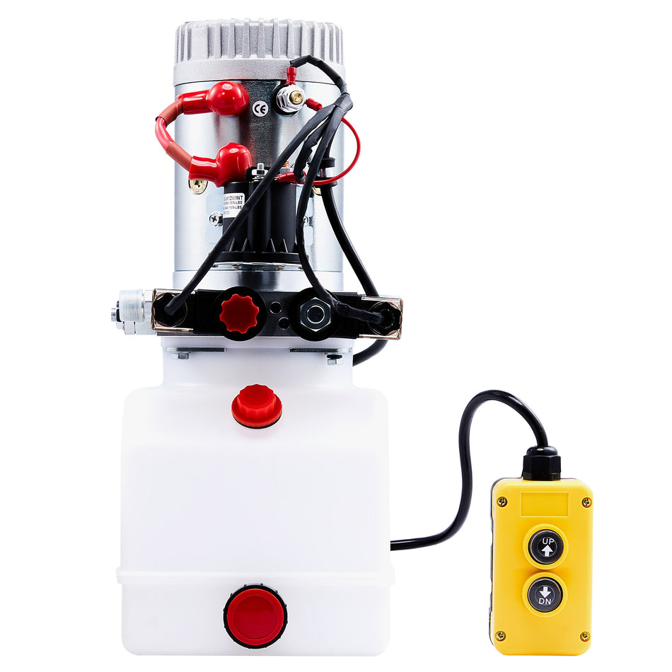 Double Acting Hydraulic Power Unit, 12V DC 4 Quart Hydraulic Pump