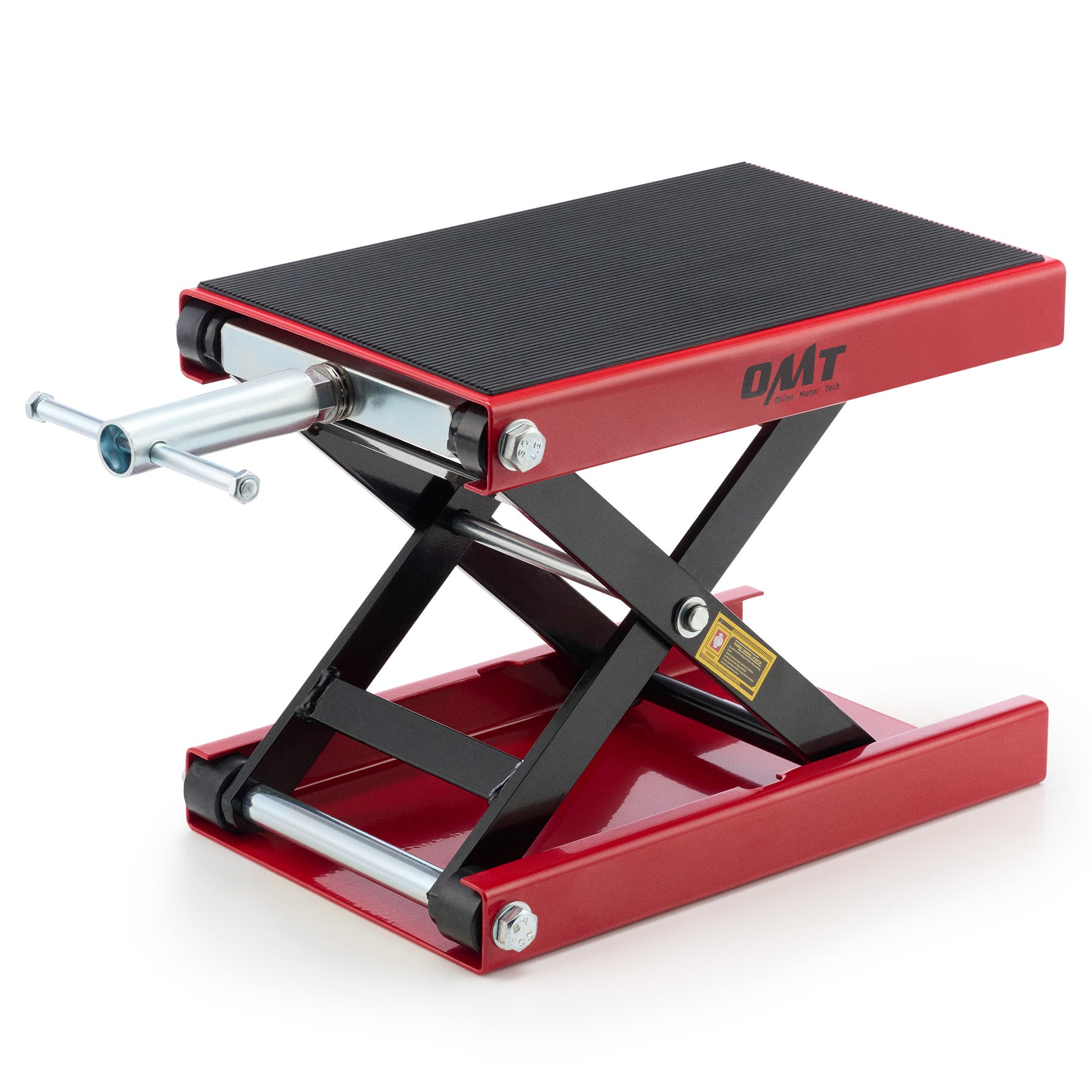 Motorcycle Scissor Jack Stand with Wide Deck - Orion Motor