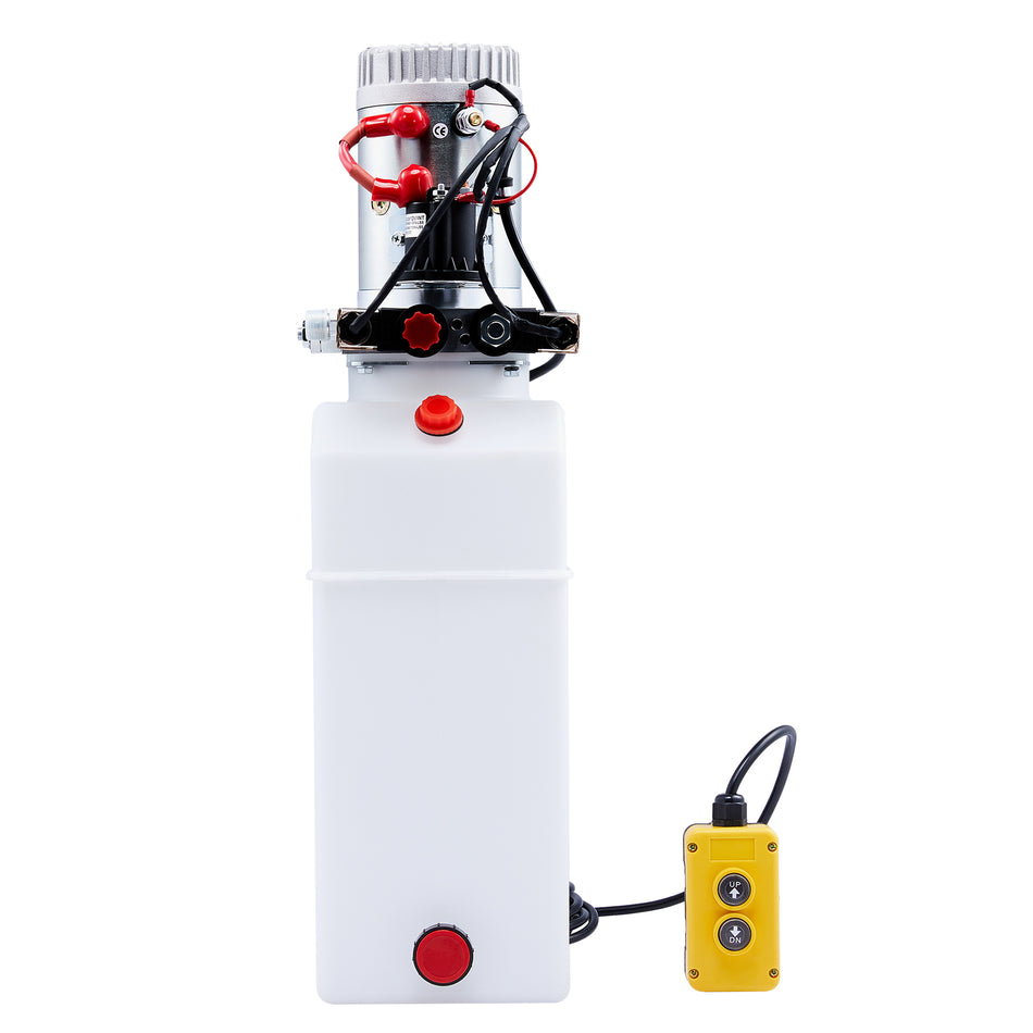Double Acting Hydraulic Power Unit, 12V DC 8 Quart Hydraulic Pump