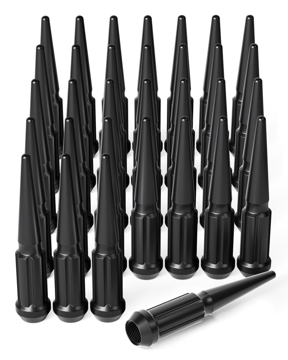 14x1.5 Lug Nuts Black 32 Piece, M14x1.5 Spike Lug Nuts Wheel Accessories