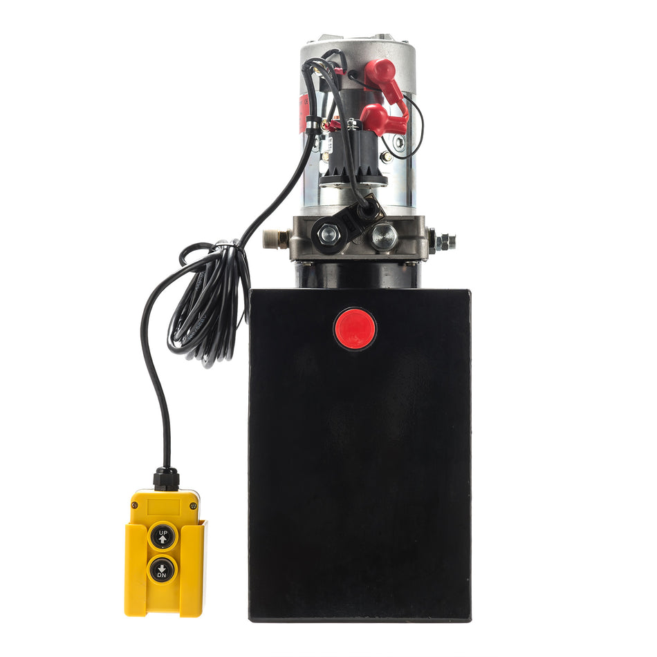Single Acting Hydraulic Power Unit, 12V DC 12 Quart Hydraulic Pump