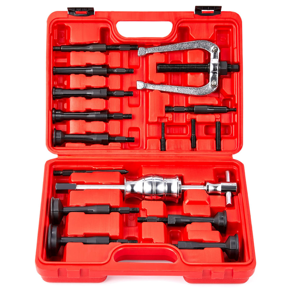 16pc Blind Hole Collet Bearing Race and Seal Puller Extractor Tool Kit