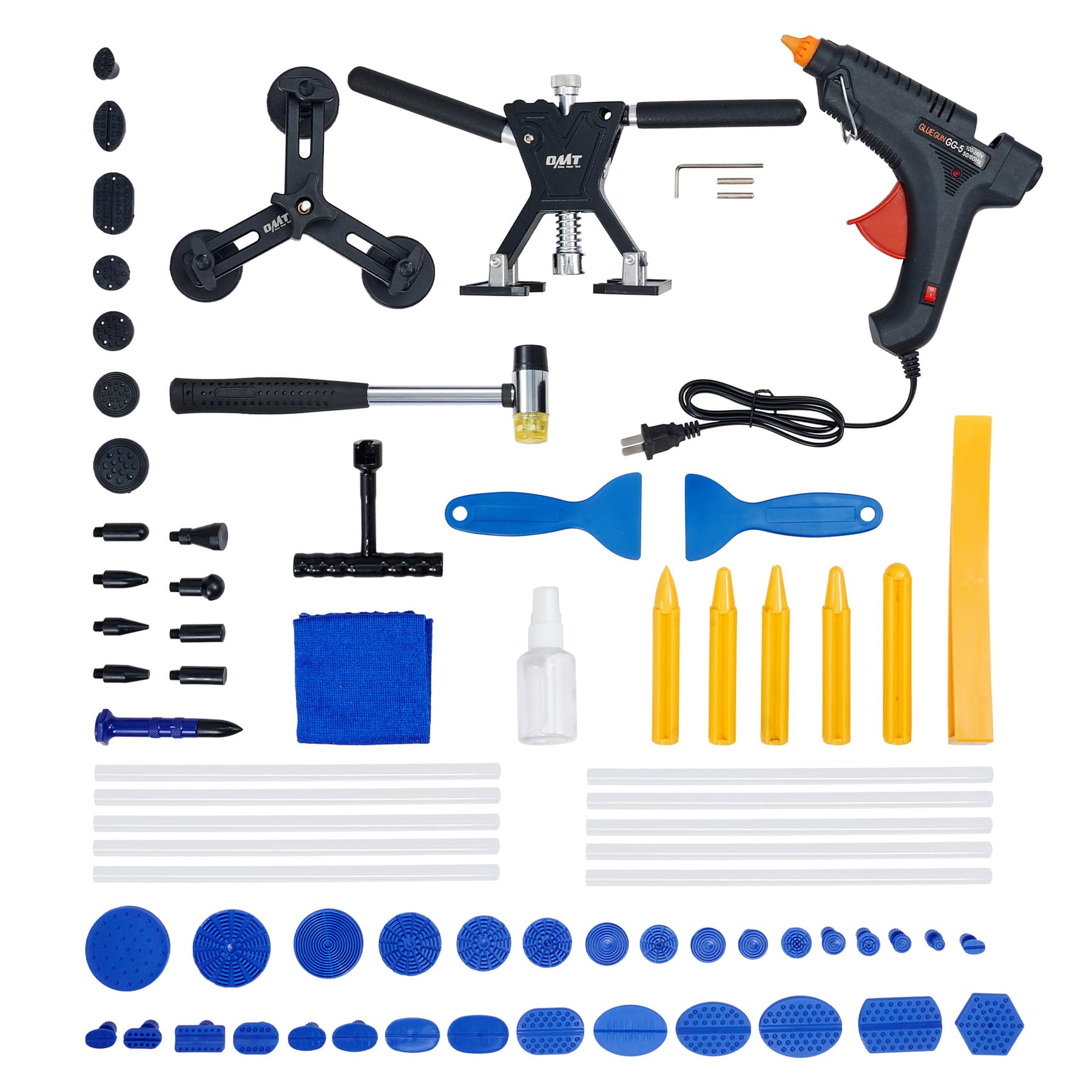 3 Stks Tapping Down Tip Dent Repair Kit, Automotive Verfloos 3 Stks Tapping Down Tip Dent Repair Kit, Automotive Verfloos