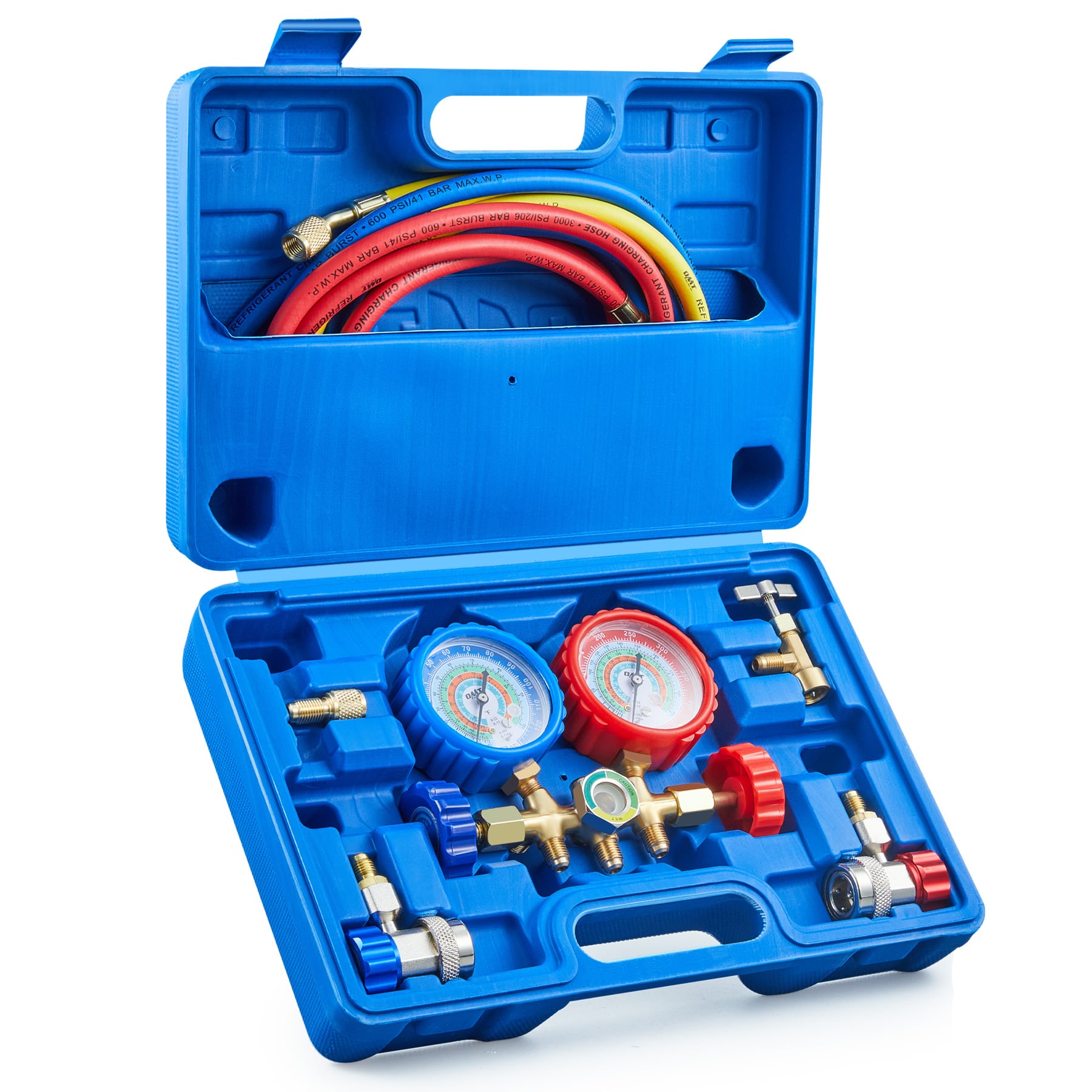 QUR Koelmiddel Spruitstuk Gauge Set Airconditioning Tool Voor R410A R32 R134A Airconditioning Koeling Tool Accessoires QUR Koelmiddel Spruitstuk Gauge Set Airconditioning Tool Voor R410A R32 R134A Airconditioning Koeling Tool Accessoires