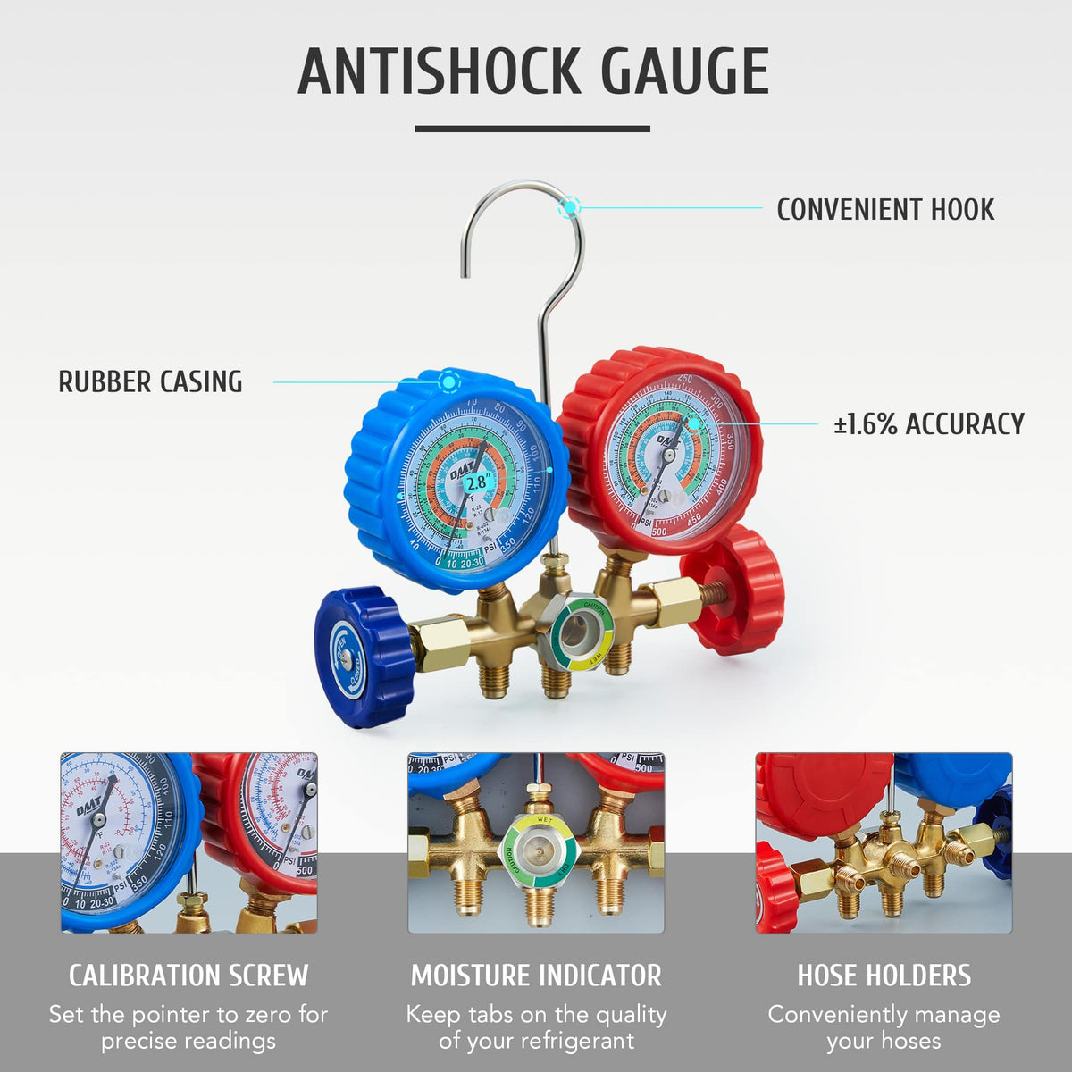 Automotive Manifold Antishock Gauge