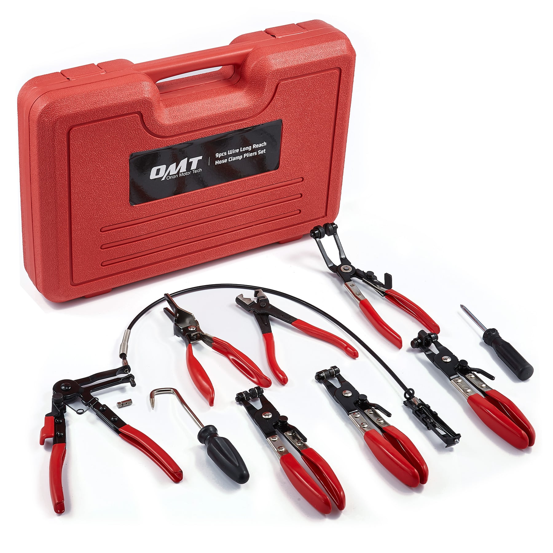 Hose Repair Kit, 9 Piece Long Reach Hose Clamp Pliers Tool Set –  OrionMotorTech