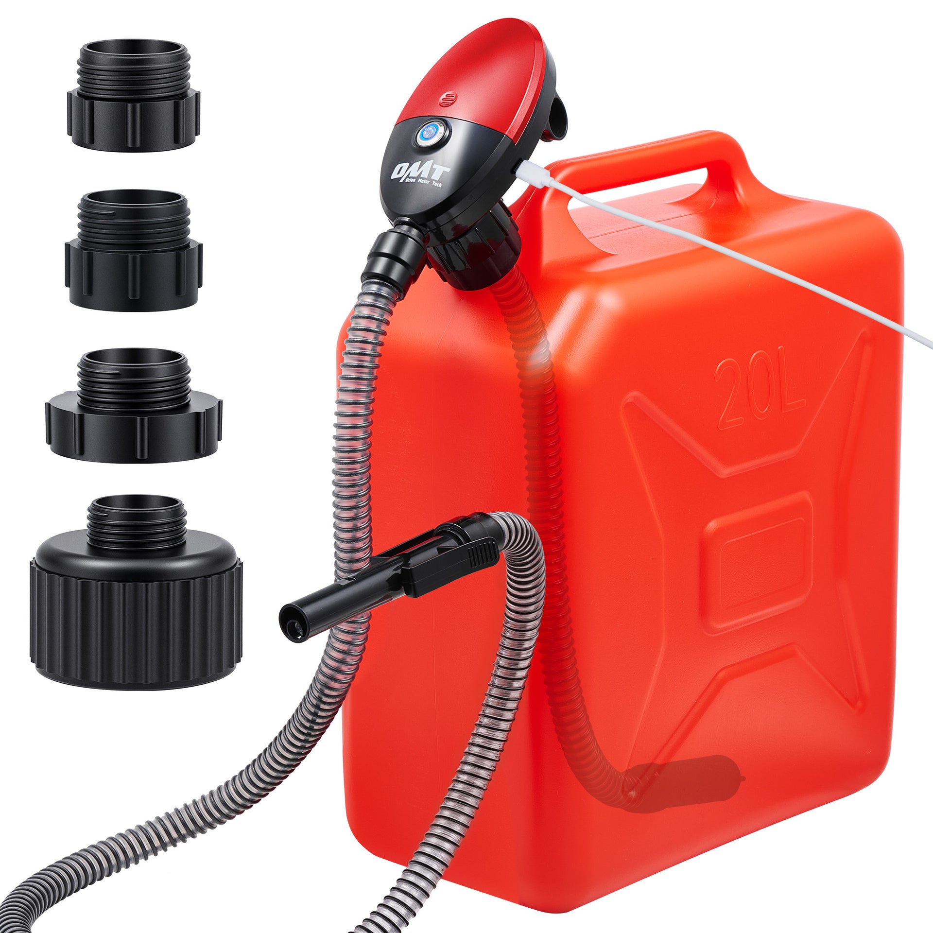 Fuel Transfer Pump, 3.2gpm Electric Gas Can Pump with 51" Hose Auto-Sh   OrionMotorTech