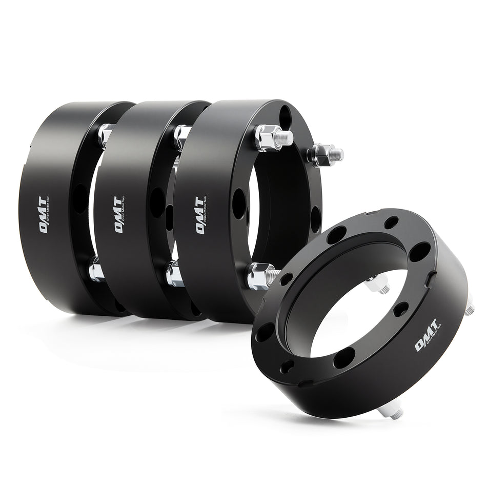 4pcs 4x156 ATV Wheel Spacers 2 inch Black Wheel Spacer Kit Compatible with Polaris Ranger Polaris RZR XP 1000 Polaris RZR, 50mm Wheel Spacer Kit with 12x1.5 Studs