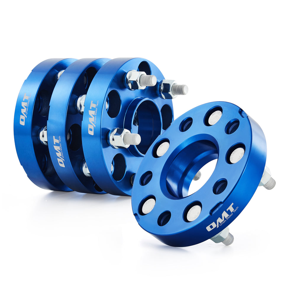4pcs 5x114.3 Wheel Spacers, 1" Wheel Spacers with M12x1.5 Studs Compatible with Honda Accord Honda Civic Honda CRV Acura RSX Acura TL, 64.1mm Bore Wheel Spacer Kit