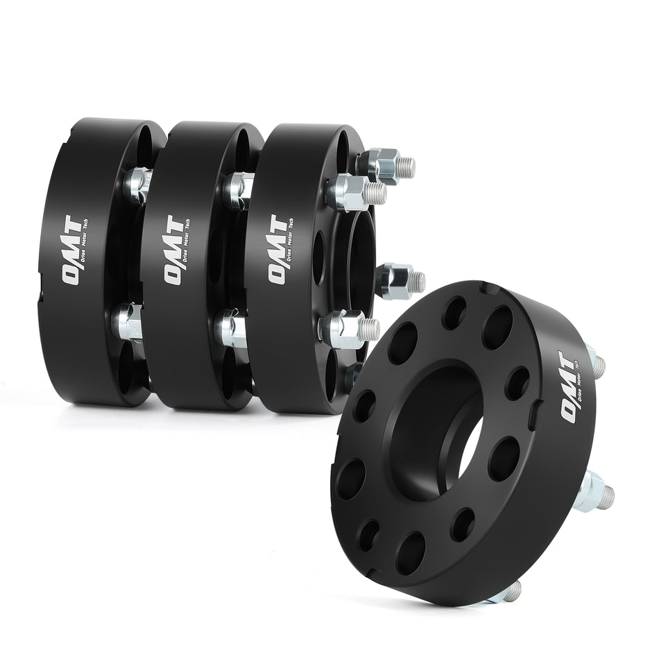 4pcs 5x5 Wheel Spacers Compatible with Jeep Wrangler JK Grand Cherokee Commander, 1.5" Wheel Spacers with 1/2x20 Studs, 5x127 71.5 mm Hub Centric Wheel Spacer Kit