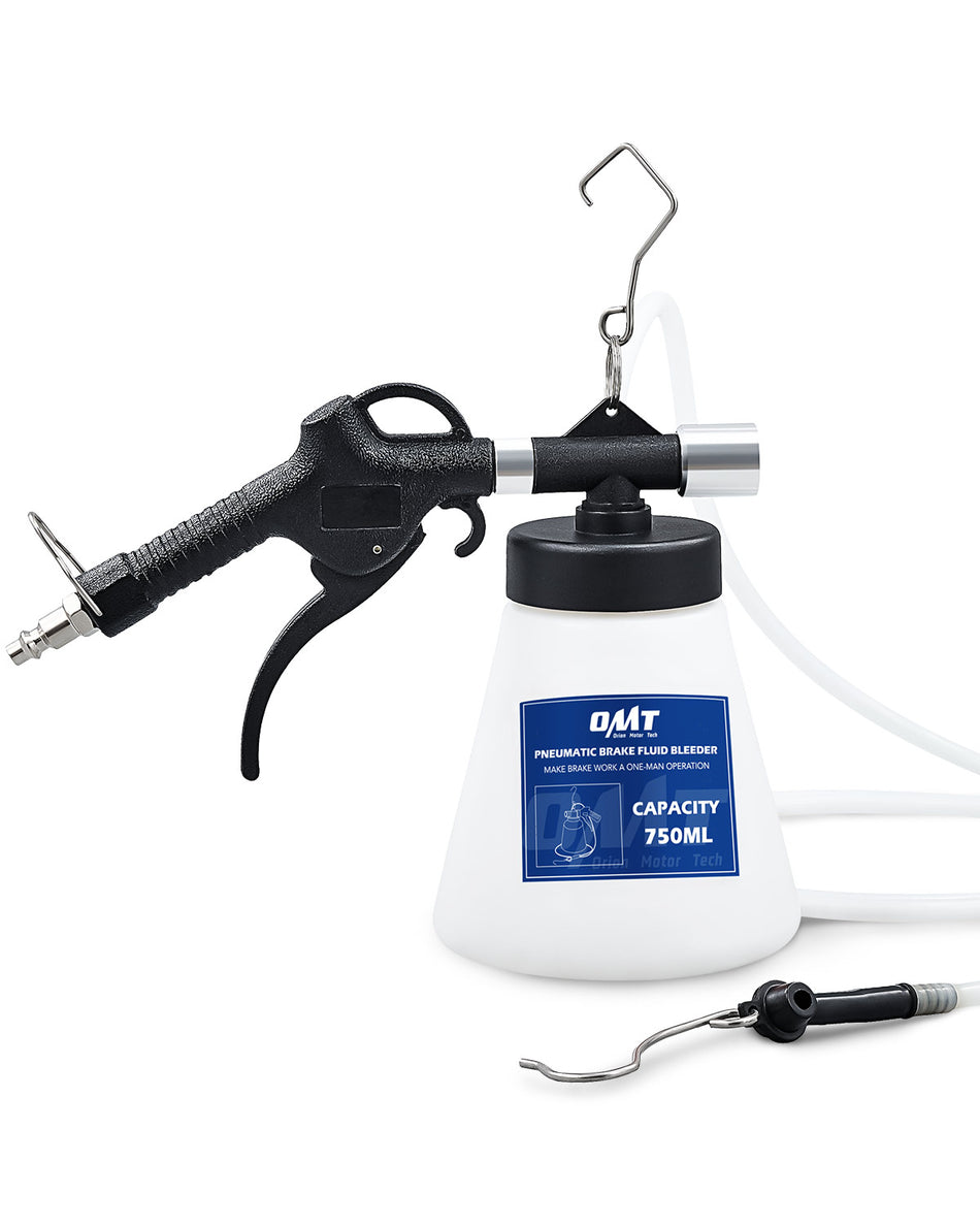 0.8qt  Brake Fluid Bleeder Kit with 8 Master Cylinder Adapters