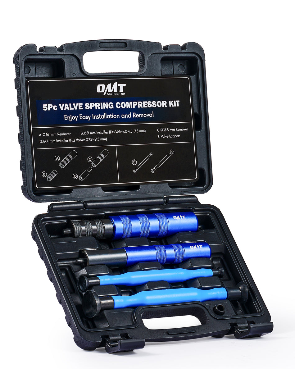 Valve Spring Compressor Tool Kit, Valve Keeper Remover Installer Set with Valve Lapping Tools