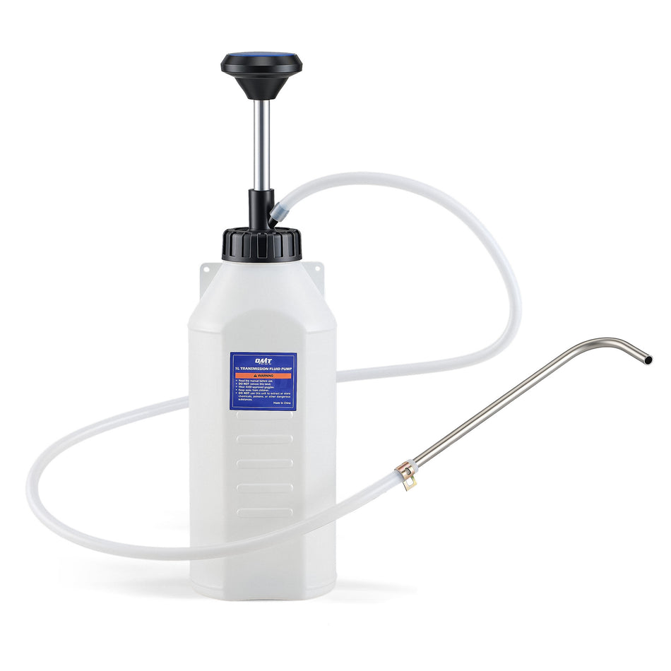 Transmission Fluid Pump, 1L Hand Fluid Transfer Pump for Engine, Transmission and Gear Oils, Multi-Purpose Oil Pump with 39 in Silicone Hose, Precision Fluid Dispensing