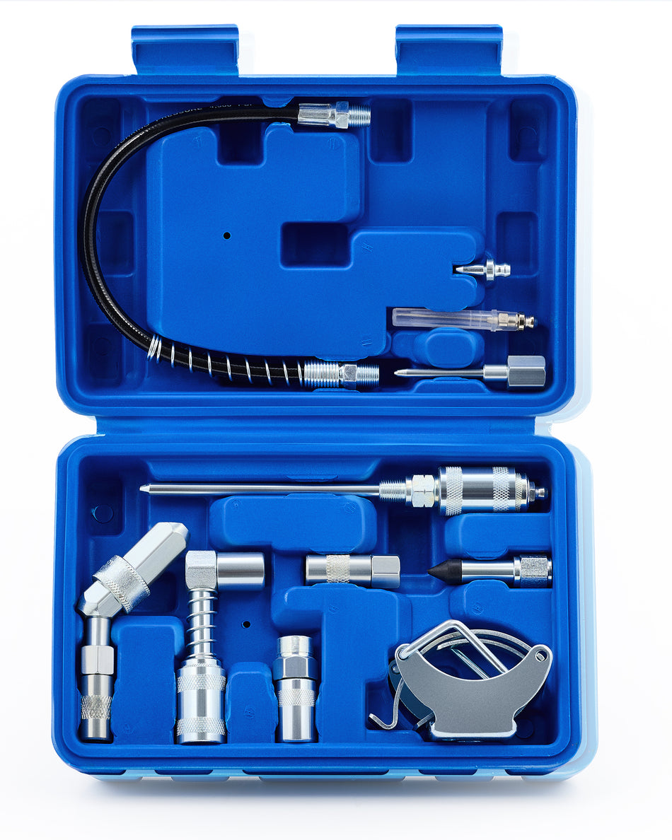 Grease Gun Accessory Kit, 11 Piece Grease Gun Coupler Set