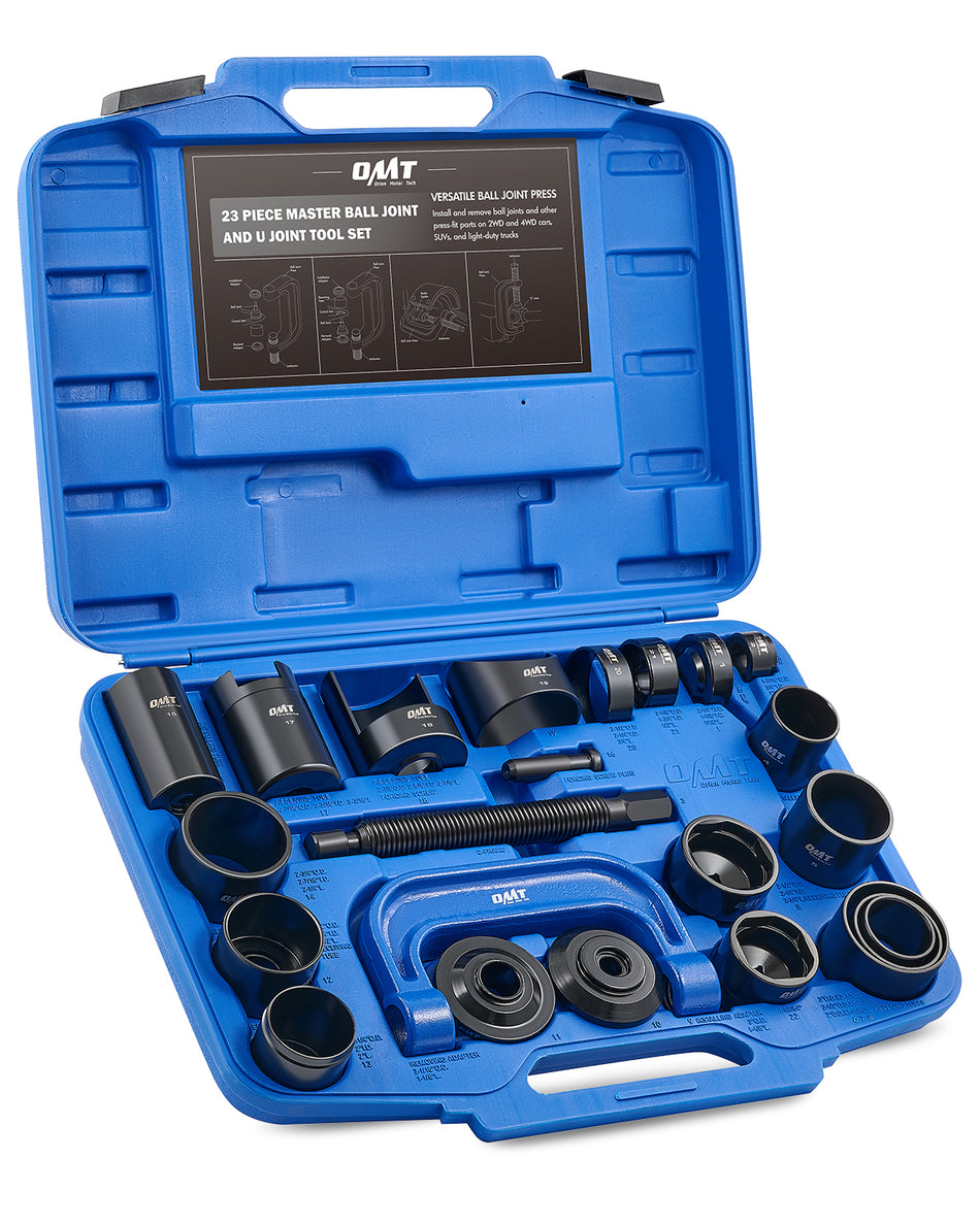 Master Ball Joint Press Kit, 23pc Ball Joint Press & U Joint Removal Kit with Sockets and Universal Adapters