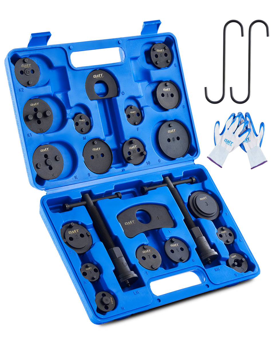 Brake Caliper Wind Back Tool Kit, 24pc Brake Caliper Compression Tool Set