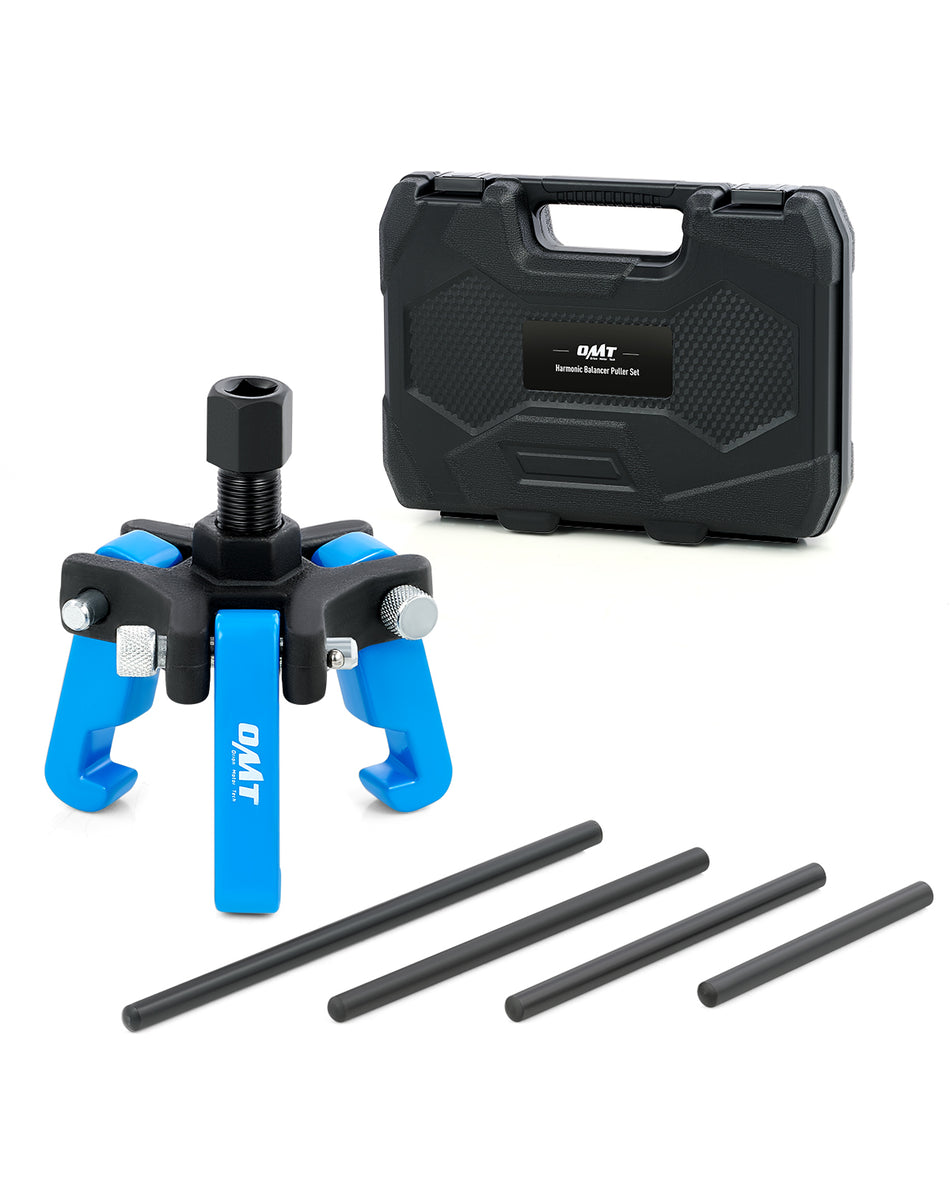 Harmonic Balancer Puller Kit, Adjustable 3-Jaw Puller Set for Removing Harmonic Dampers & Balancers, 3-Jaw Pulley Puller Set