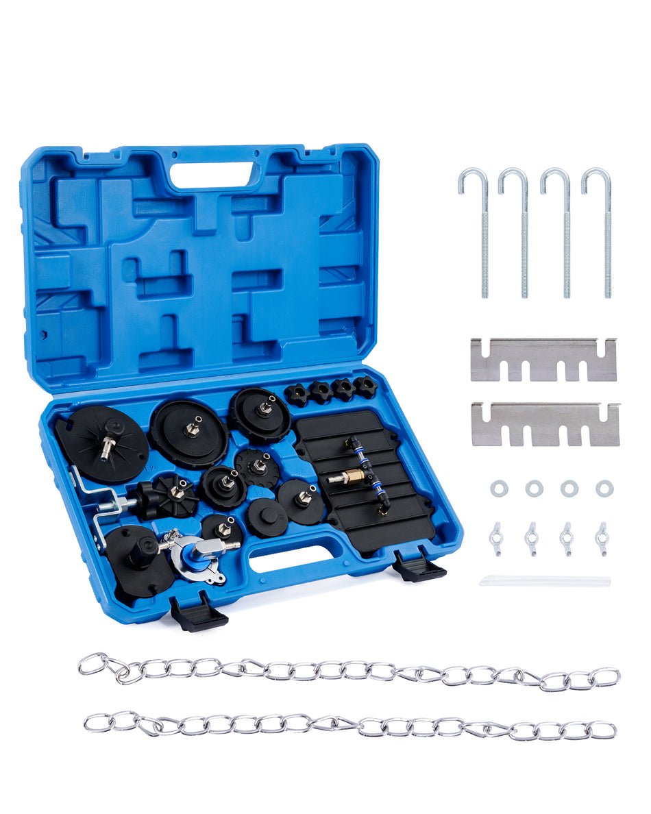 Master Cylinder Bleeder Kit, Brake Pressure Bleeder with 12 Master Cylinder Adapters