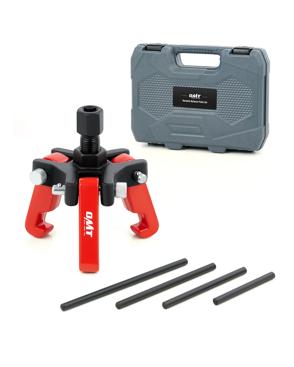 Harmonic Balancer Puller Kit, Adjustable 3-Jaw Puller Set for Removing Harmonic Dampers & Balancers, 3-Jaw Pulley Puller Set