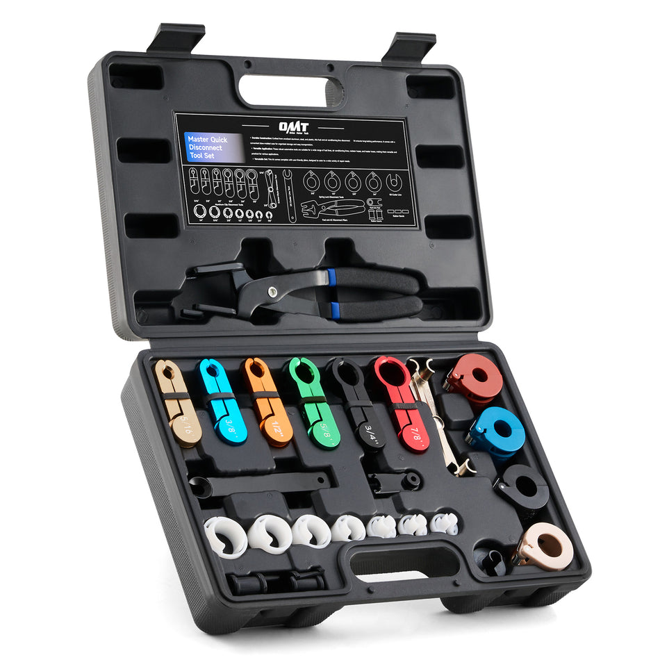 26pc Fuel Line Disconnect Tool Set, Master Quick Disconnect Tool Kit with Fuel and AC Disconnect Pliers