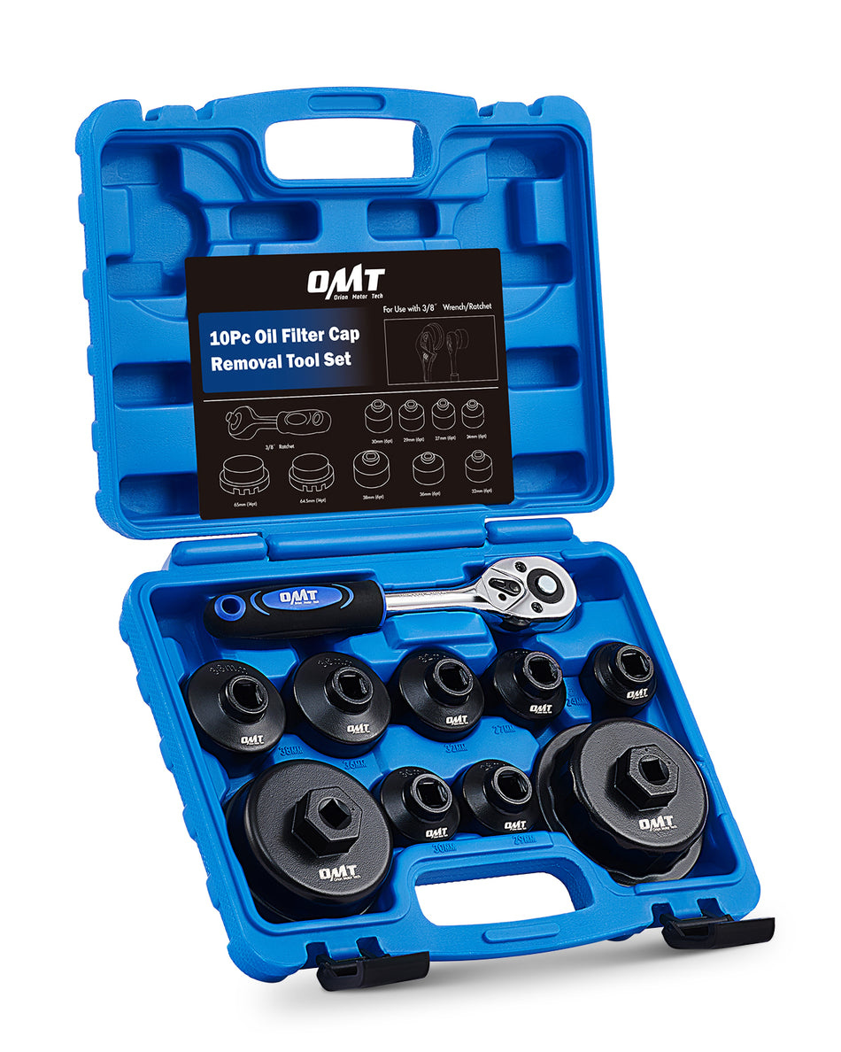 Oil Filter Wrench Set, 10pc Oil Filter Socket Set