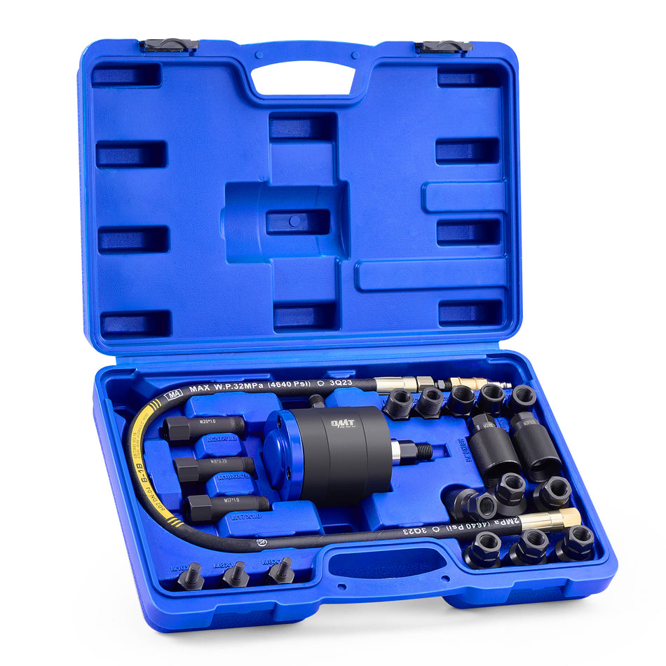 Pneumatic Injector Puller Set for Diesel Engines, 23 pcs 5-8 Bar Air Vibration Injector Removal Tool Kit