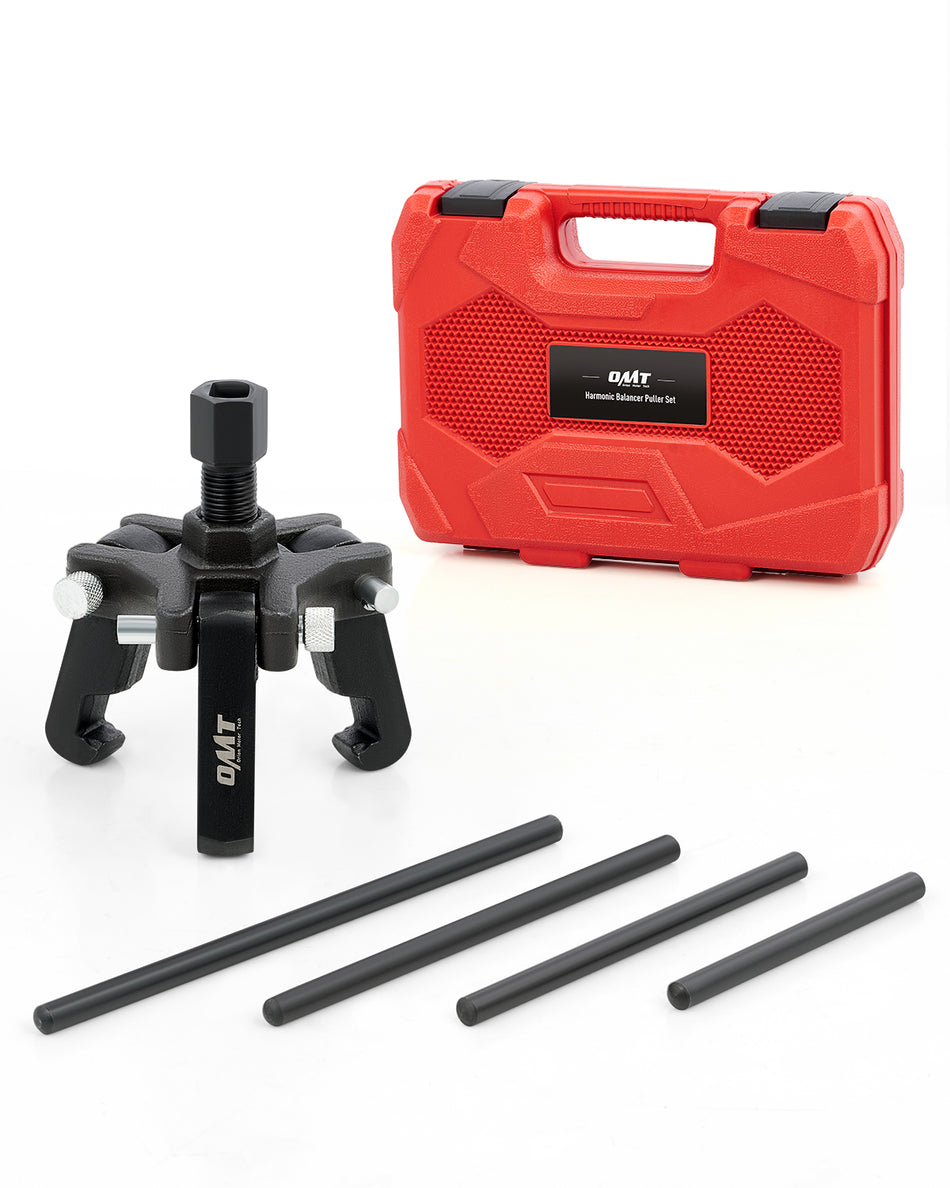 Harmonic Balancer Puller Kit, Adjustable 3-Jaw Puller Set for Removing Harmonic Dampers & Balancers, 3-Jaw Pulley Puller Set