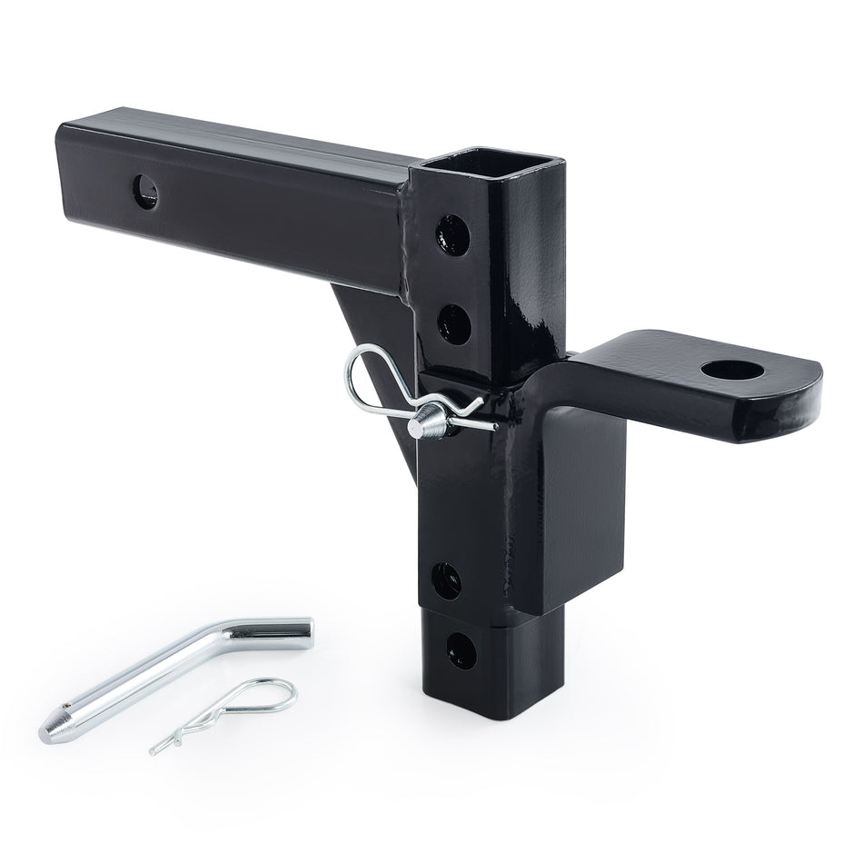 Trailer Hitch Ball Mount with 2.5 Ton Towing Capacity, Class 3 Tow Hitch with 1" Hole and Pins