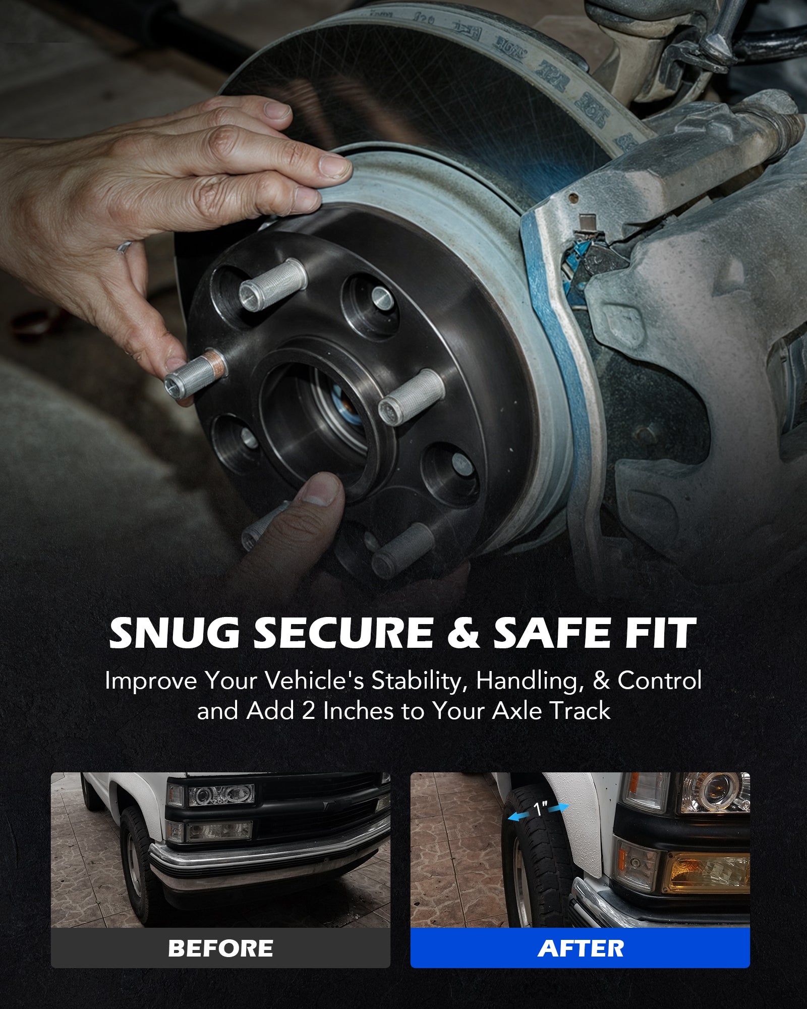 4pcs 5x4.5 Hubcentric Wheel Spacers 1 inch 70.5mm Bore with M14x1.5 Studs Compatible with 2015-2022 Ford Mustang EcoBoost 2020-2022 Explorer, 25mm Hub 5x114.3 Wheel Spacer Kit