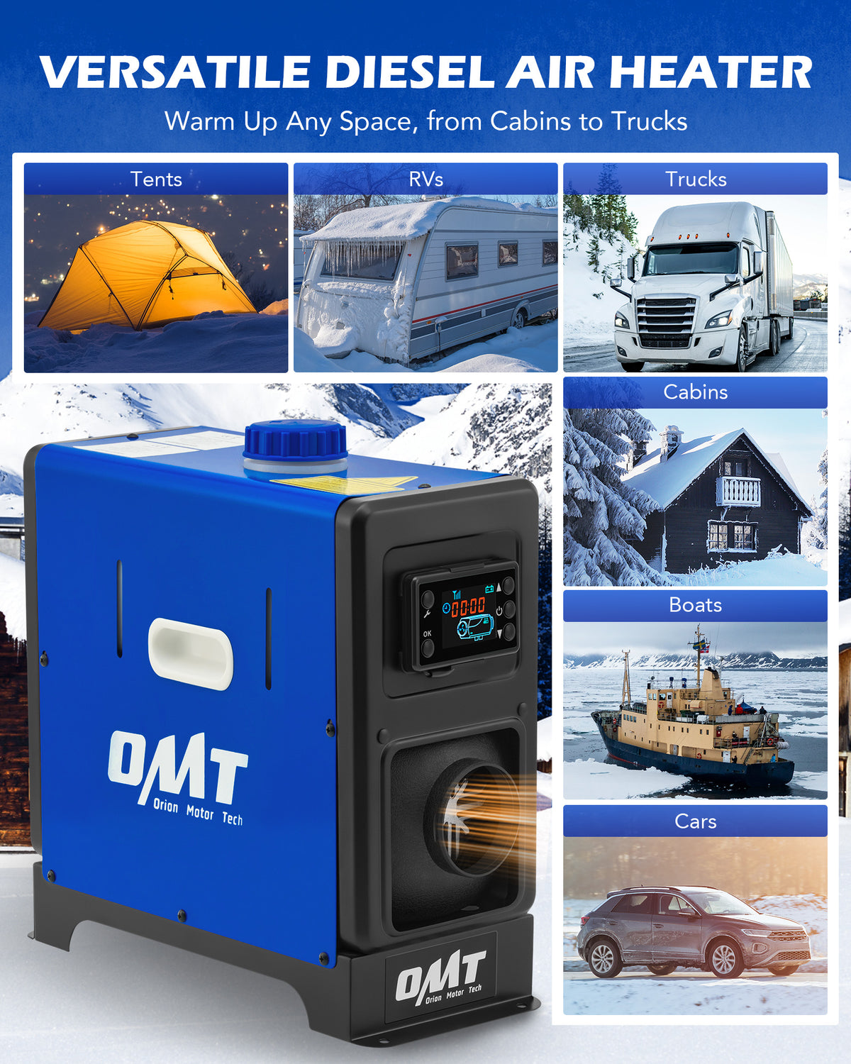 All In 1 Diesel Air Heater 5KW 12V LCD Thermosta F/ Boat Motorhome Truck Trailer I3391543720 All In 1 Diesel Air Heater 5KW 12V LCD Thermosta F/ Boat Motorhome Truck Trailer I3391543720