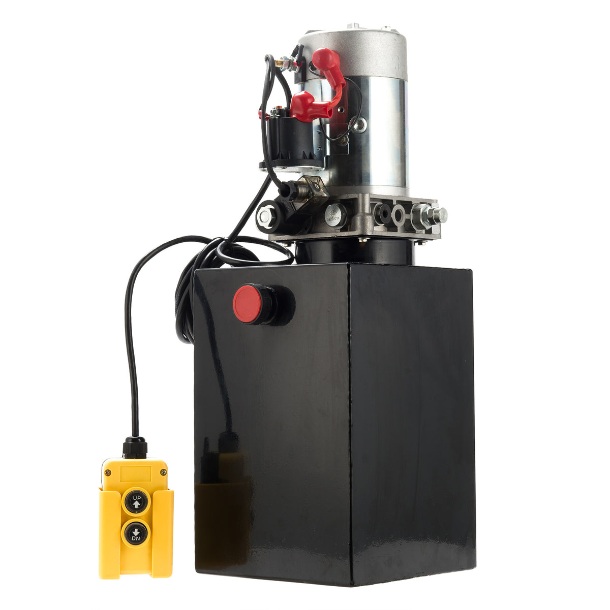 12 DC Double Actng Hydraulc Pump for Dump Tralers w/ 15 Quart Metal 12 DC Double Actng Hydraulc Pump for Dump Tralers w/ 15 Quart Metal