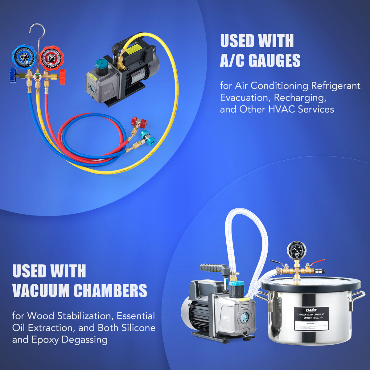 3.5cfm Vacuum Pump for R12 R22 R134a R410a Systems - OMT – OrionMotorTech