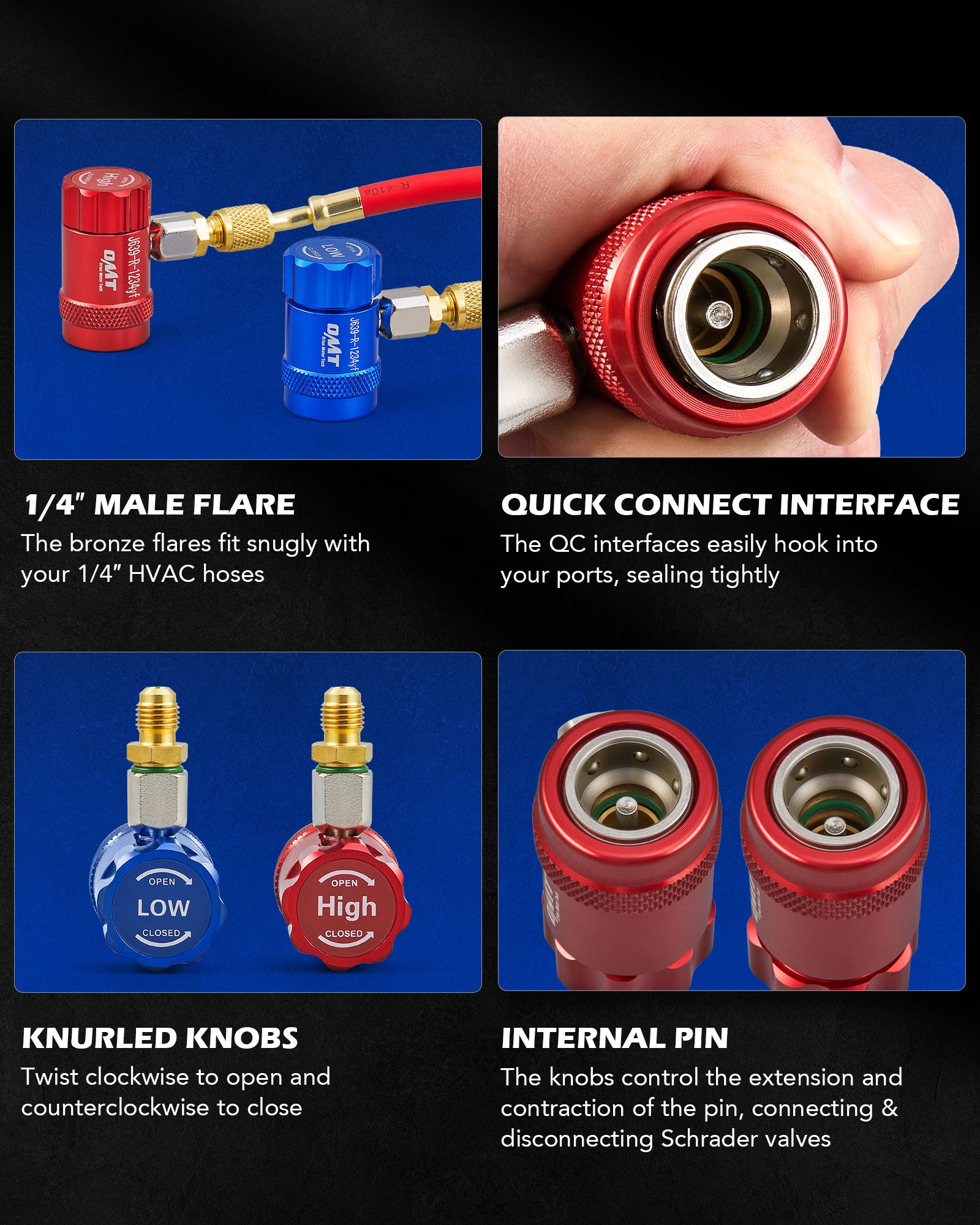 R1234yf Quick Coupler, Quick Connect R1234yf Adapters & AC Hose Fittin ...