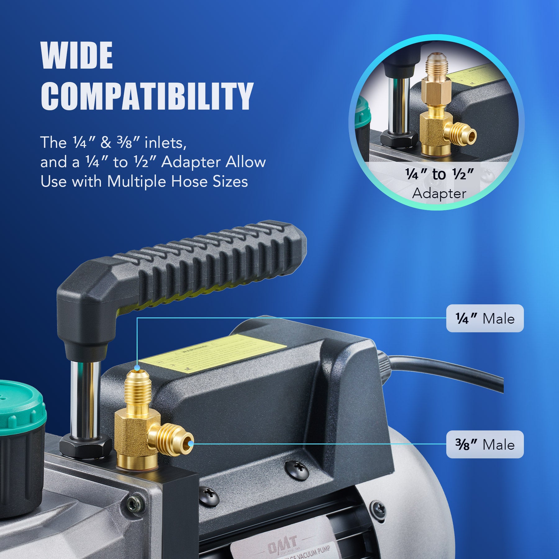 4.5cfm Vacuum Pump for R12 R22 R134a R410a Systems - OMT – OrionMotorTech