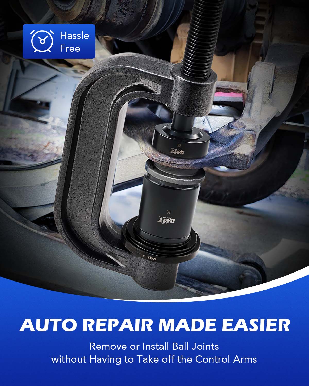 Heavy Duty Ball Joint Press & U Joint Removal Tool Kit with 4wd Adapte ...