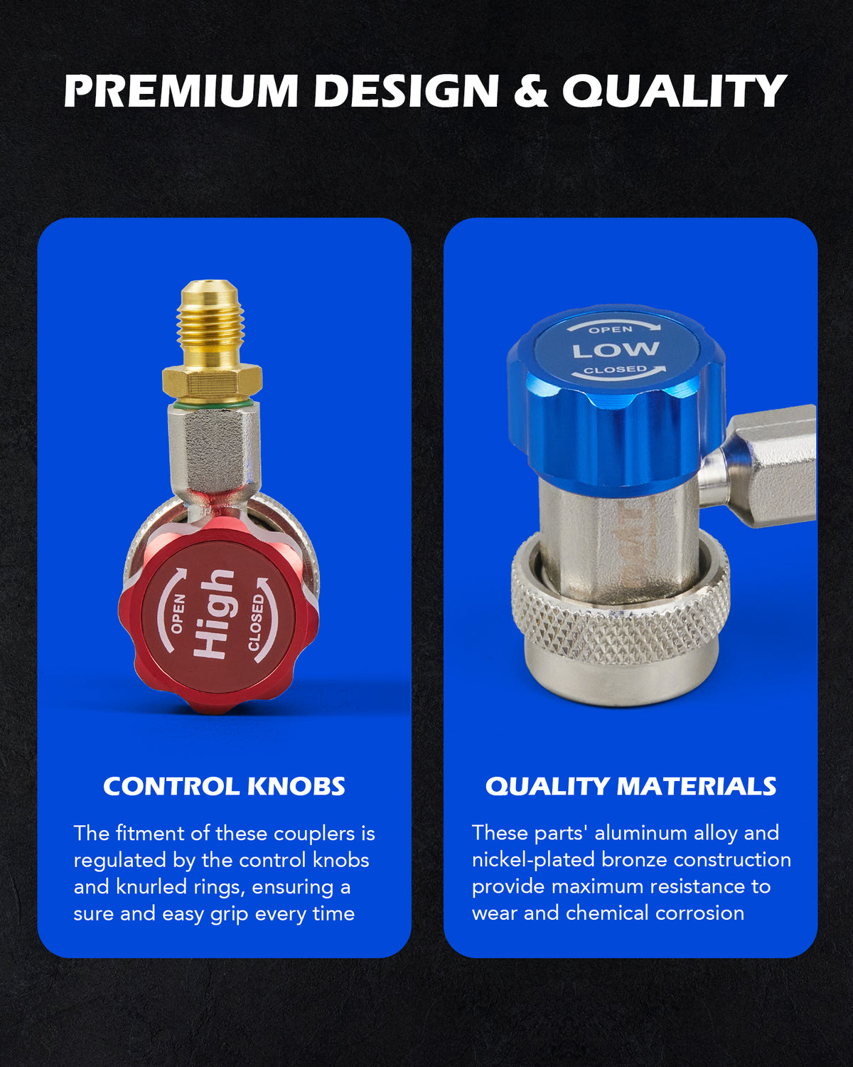 R134a Quick Coupler Adapter, Adjustable R134a Adapters and AC Hose Fit ...