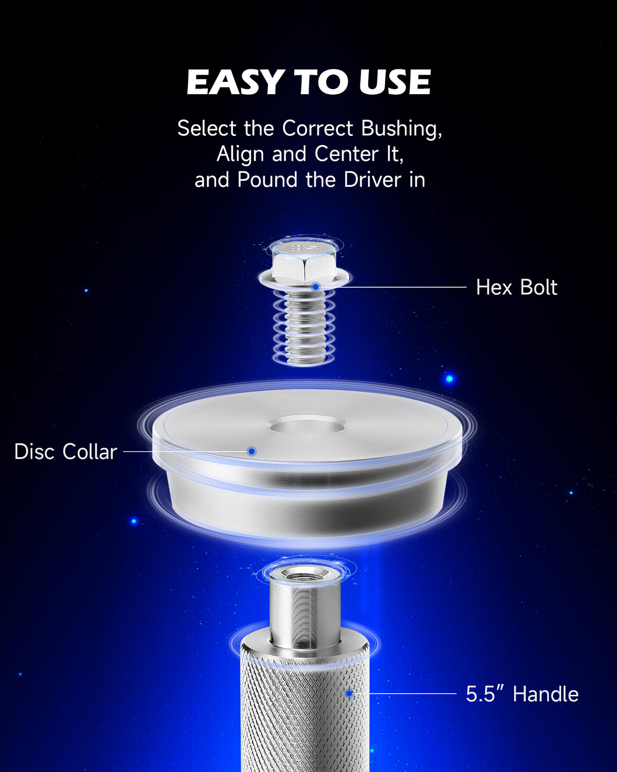 2 in 1 Bearing Press Kit & Truck Hub Seal Installer Kit, Complete Bear ...