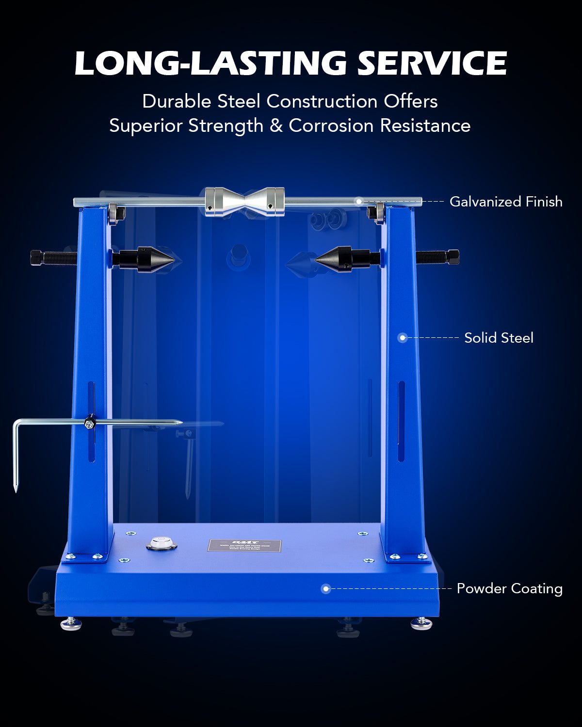 Truing Stand Universal Motorcycle Stand - Steel Static Balancing & For ...