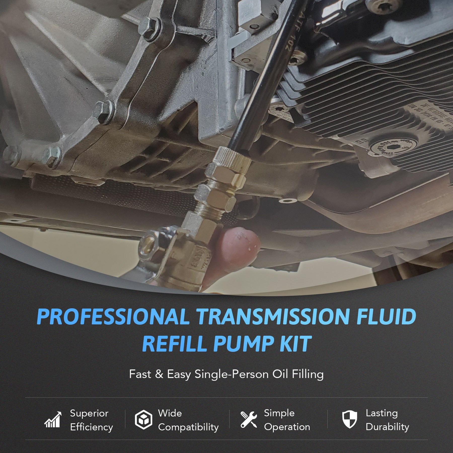 Transmission Fluid Pump with 15 ATF Adapters 7.5L - OMT