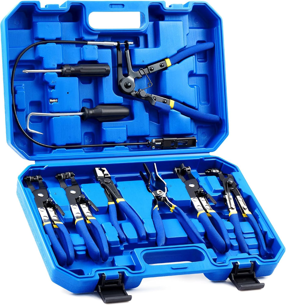 9pcs Hose Clamp Pliers for Fuel Oil & Water Hoses
