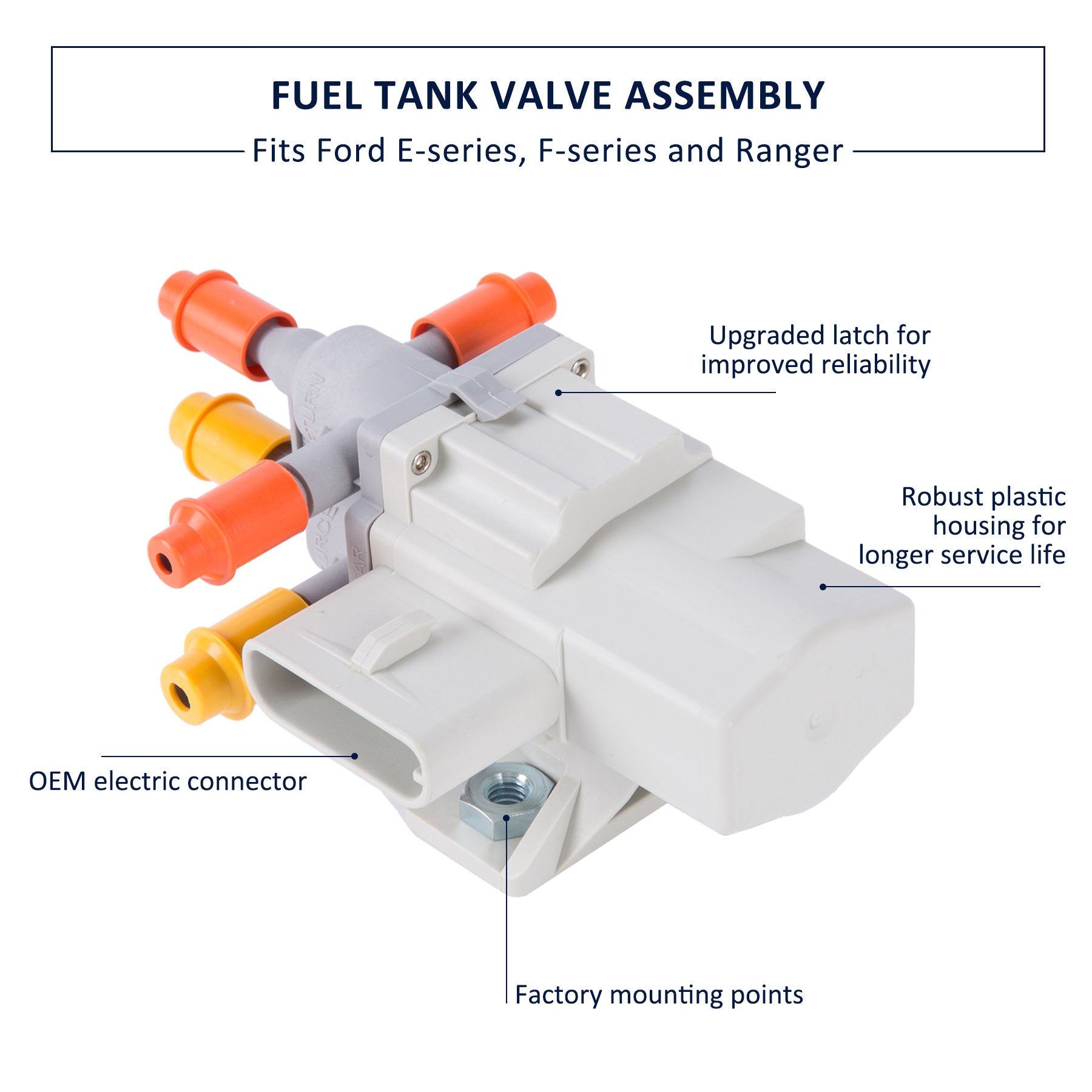 Fuel Tank Selector Valve Assembly for Ford Super Duty Trucks