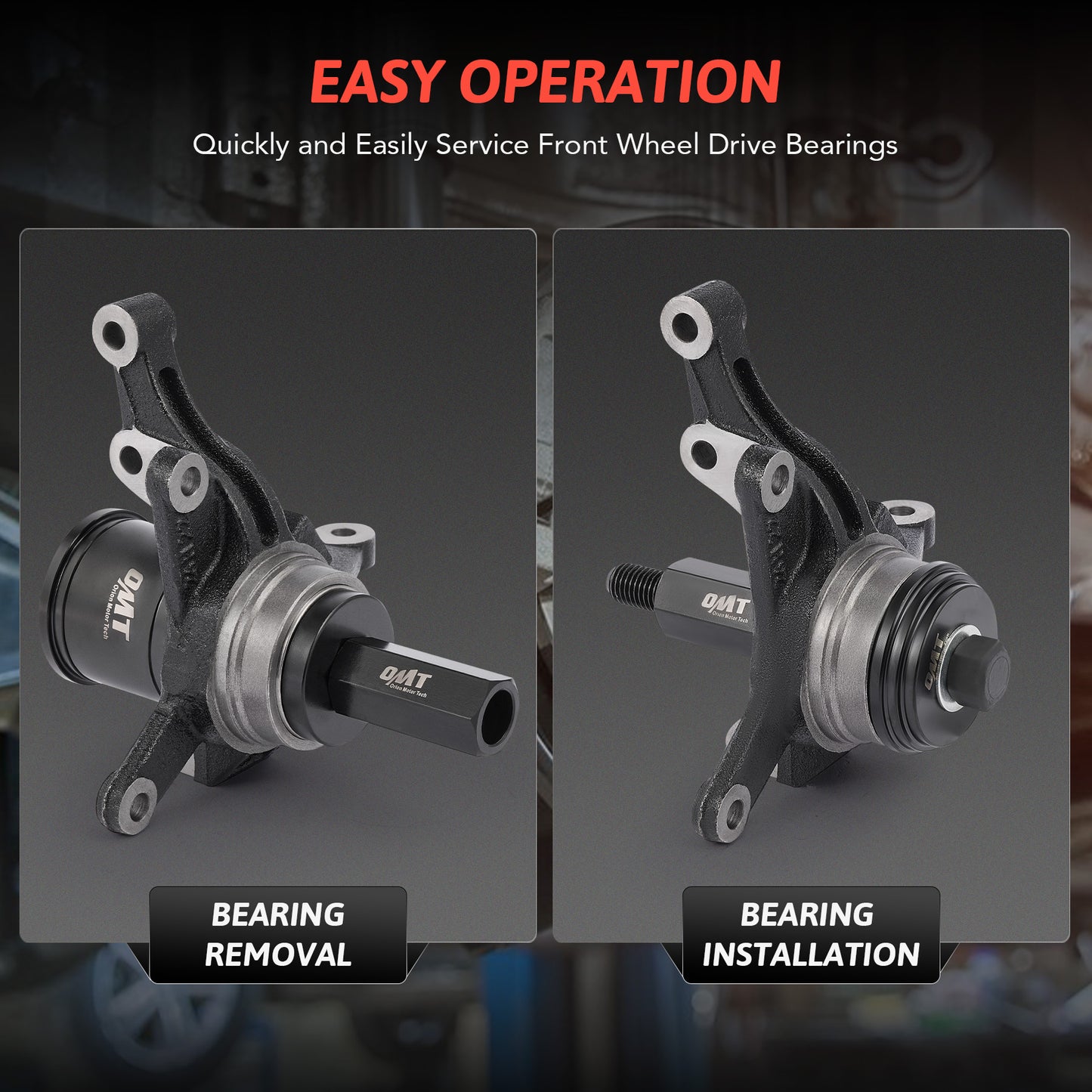 Bearing Puller Tool Set，Red，Bearing Press Kit Orion Motor Tech