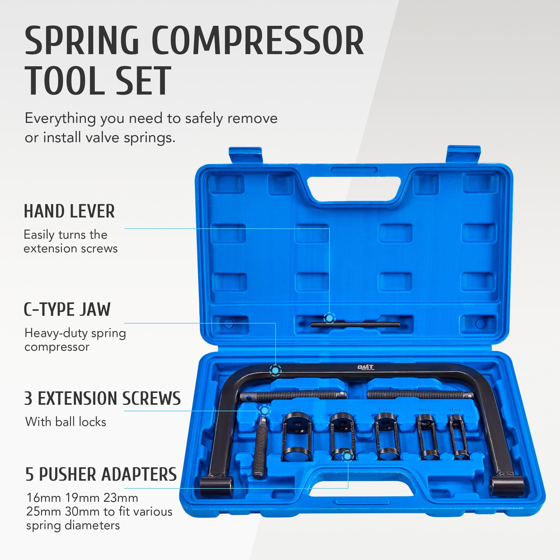 Spring Compressor Tool,C Clamp Valve Spring Compressor Tool Set ...