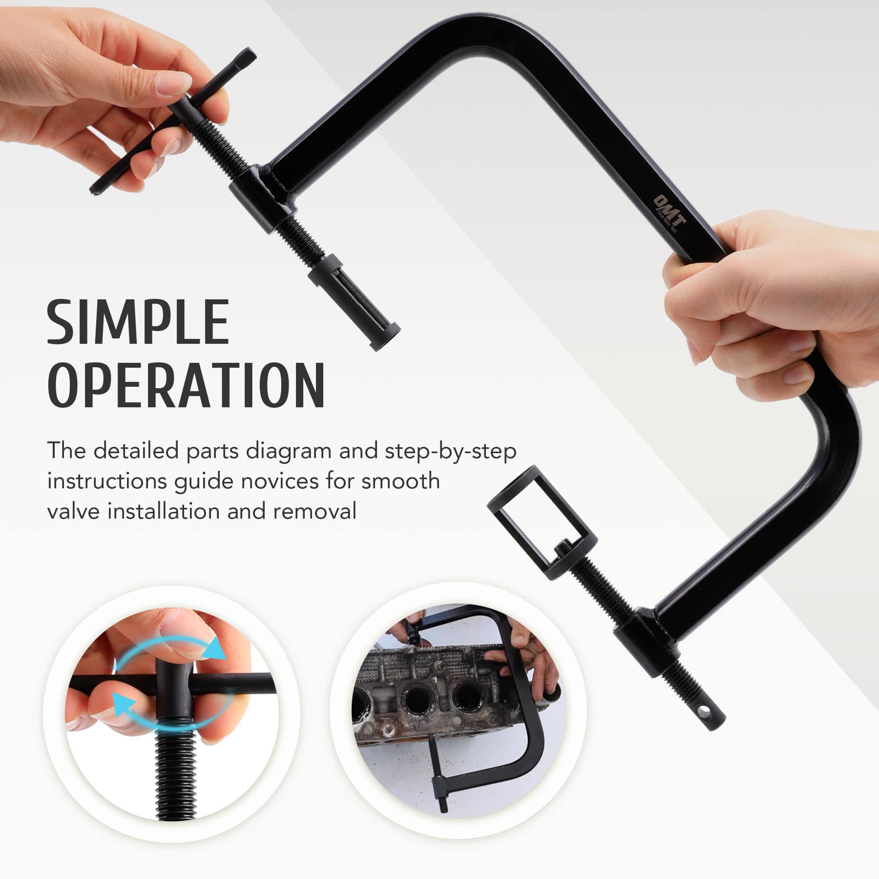 Spring Compressor Tool,C Clamp Valve Spring Compressor Tool Set ...