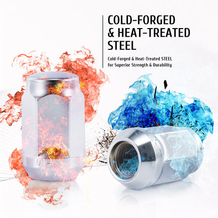 Cold Forged & Heat Treated Steel Lug Nuts