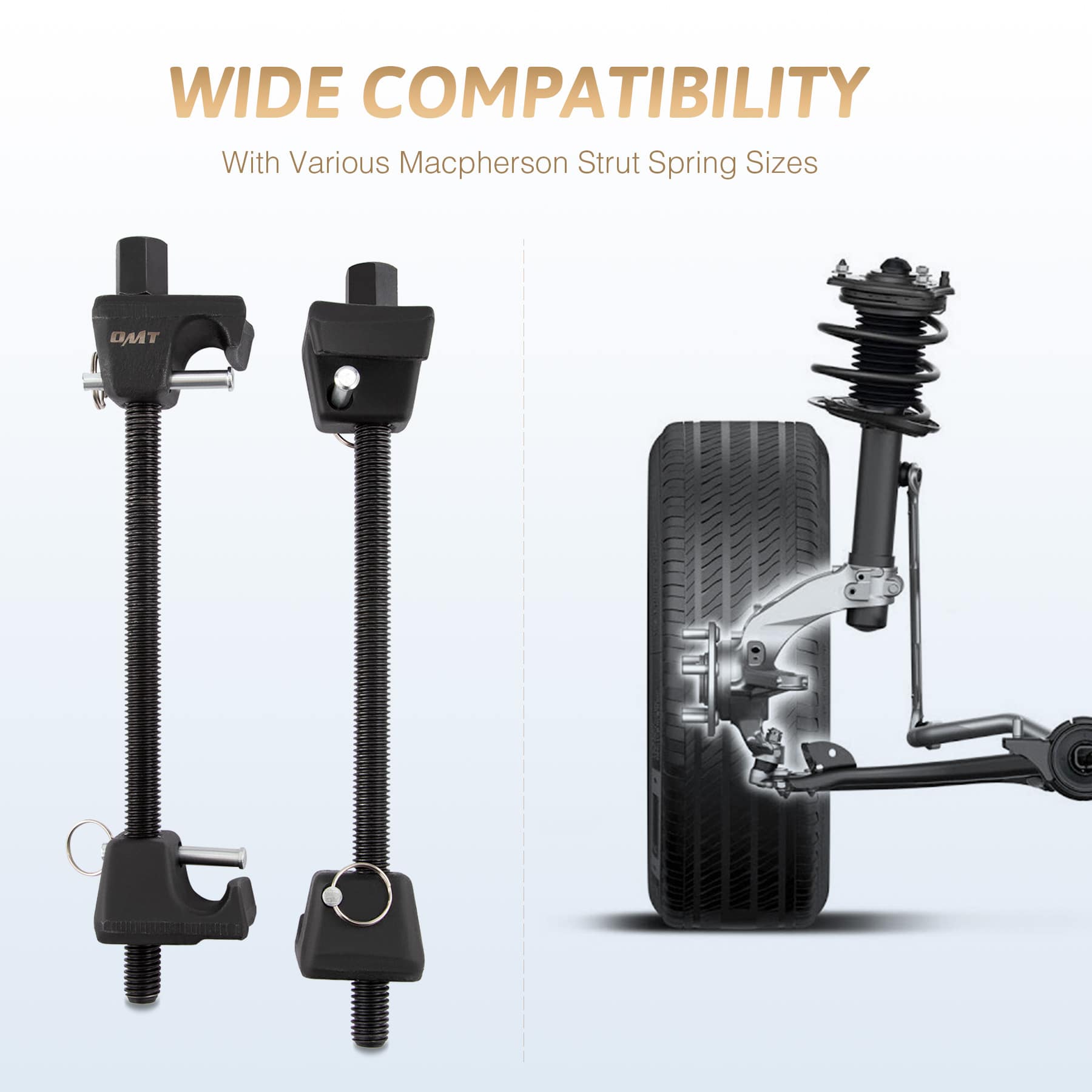 Compatible with Various Macpherson Strut Spring Sizes