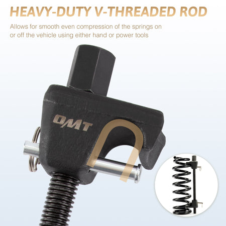 Heavy Duty V-Threaded Rod Spring Compressor Tool
