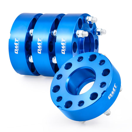4pcs 6x5.5 Wheel Spacers, 2 Inch 6 Lug Wheel Adapters with M14x1.5 Studs