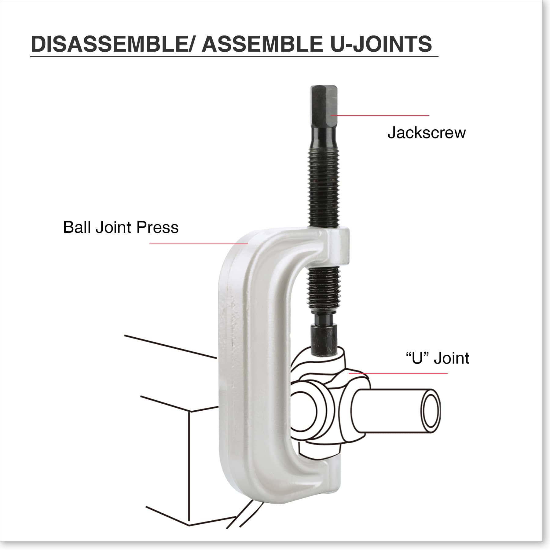 how to disassemble and assemble u-joints